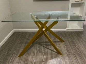 51 inch glass table