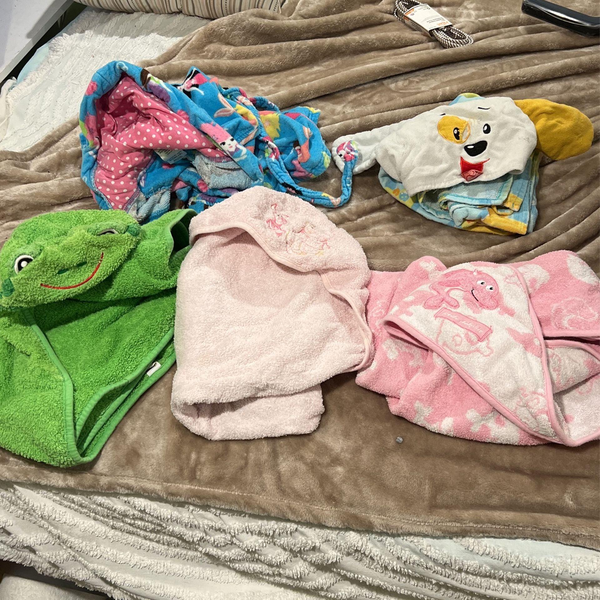 Baby Kids Hoodie Towels Beach Robes