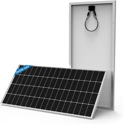 Solar Panel 200W 24 Volt,Monocrystalline High Efficiency 200 Watt 24V PV Module Power Charger for RV, Roof, Camper, Marine, Cabin, Backup Power System