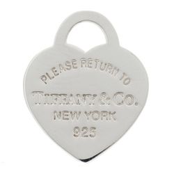 TIFFANY Sterling Silver Small Return to Tiffany Heart Tag Charm