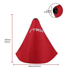 Brand New Trd Red Hyper FABRIC Shift Boot Cover MT/AT Car Universal