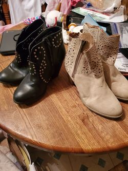 ANKLE BOOTS ALL IN GREAT USED CONDITION, NOTHING WRONG.