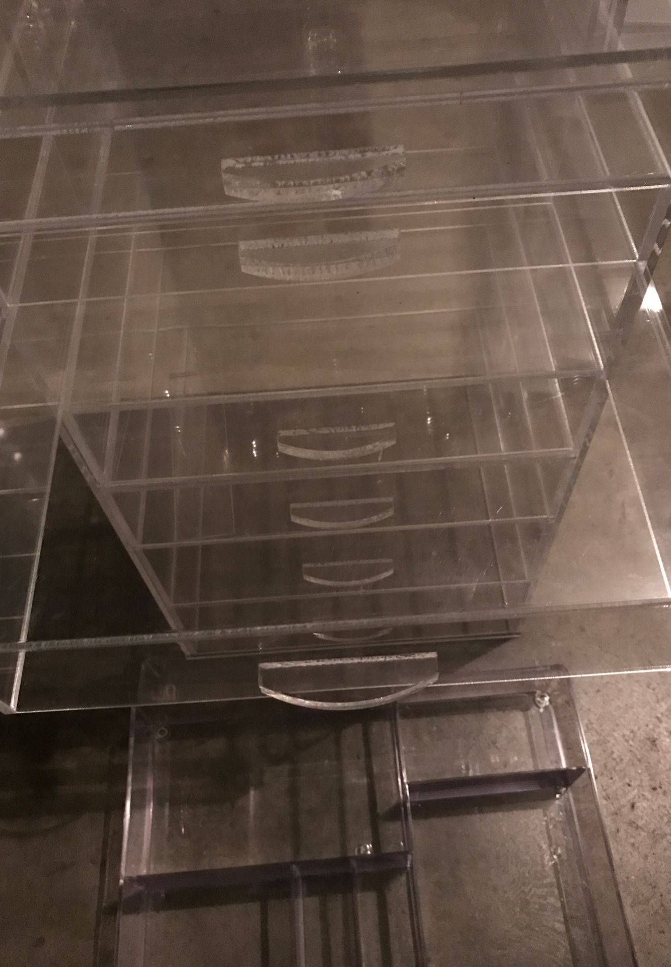 Acrylic make up box.