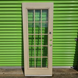 Glass Exterior Entry Door 32x80