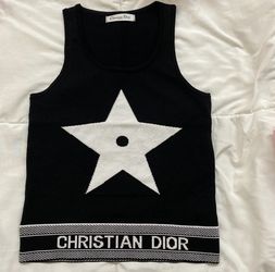 Christian Dior Tank Top Navy Blue 