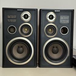 Sony SS-D117 3-Way Vintage Speaker System