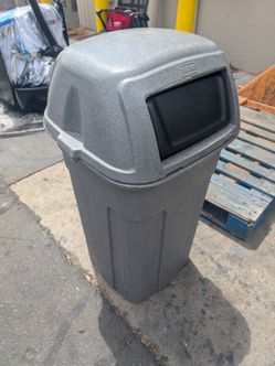 Toter ssc35-00gst Slimline graystone 35 gallon square trash can and lid STL 35 lid