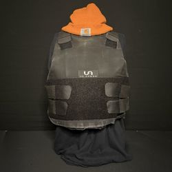 US Armor IIIA (3A) Bullet Proof Vest (Size Medium) With Ballistic Trauma Plate
