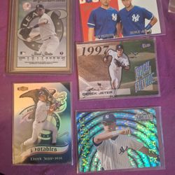 13  VINTAGE Derek Jeter Metal Skybox,  Numbered and More