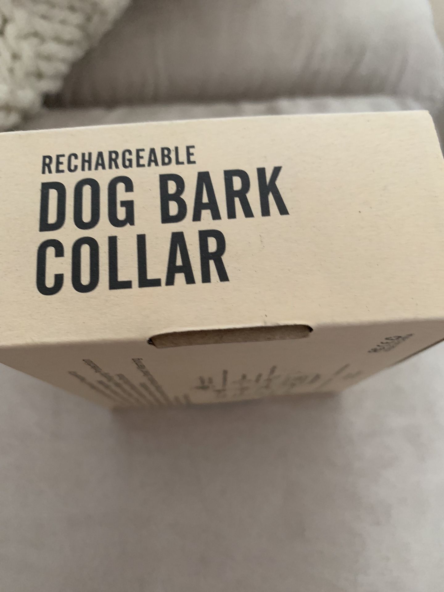 New Rechargeable Dog Bark Collar Black With 5 Settings . ( not Harmful To Pet) 