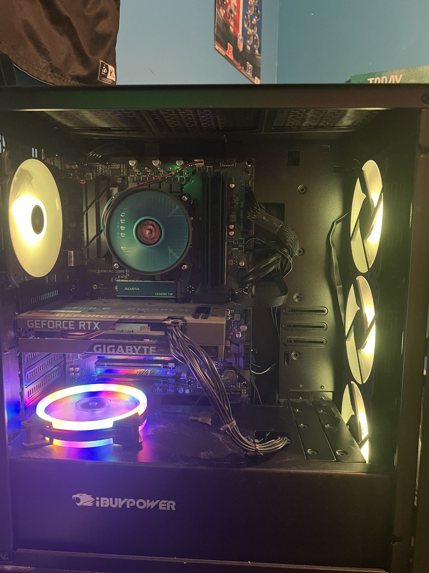 (Full Gaming Setup) PC iBUYPOWER SlateMR Gaming Desktop | Intel Core i7-13700F - 16GB RAM - Computer/Pc/GamingPc