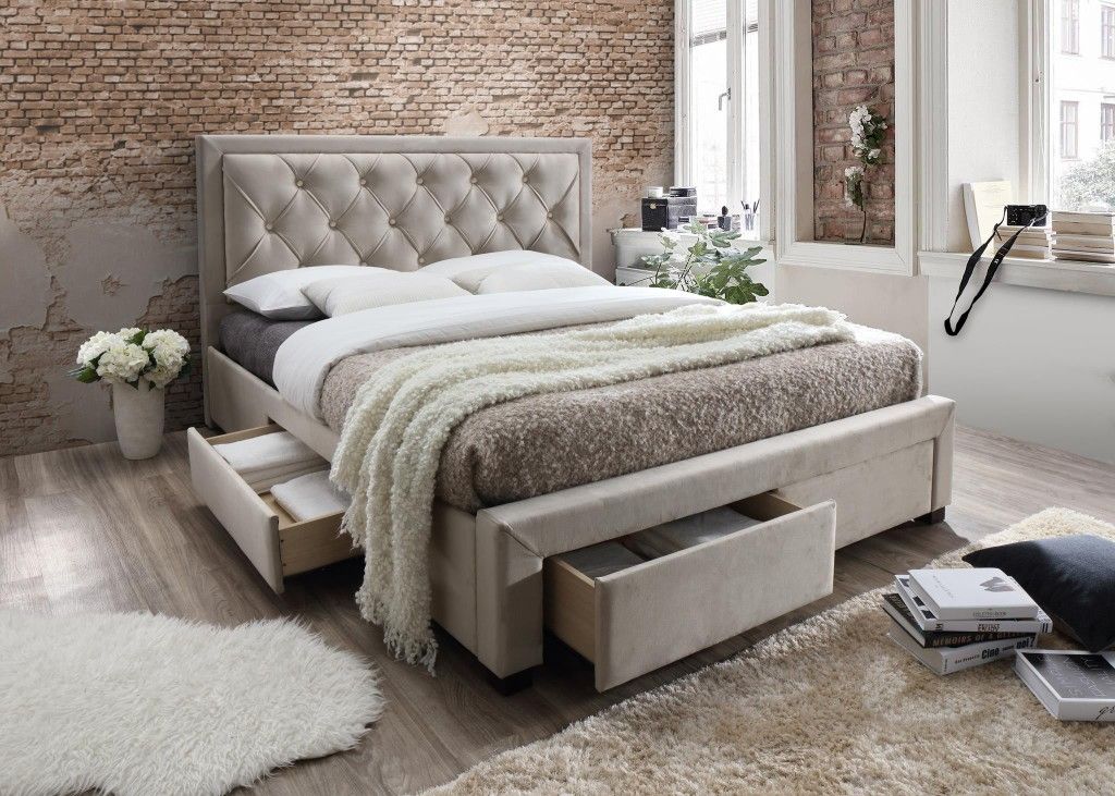 New! Upholstered King Storage Bed *FREE DELIVERY*