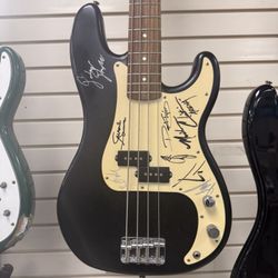 Signed Squier Bass Guitar