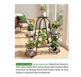 Brand new 6 Tiers Indoor Metal Plant Stand