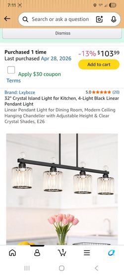 Crystal Island Light Fixture