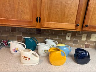 Vintage water pitchers