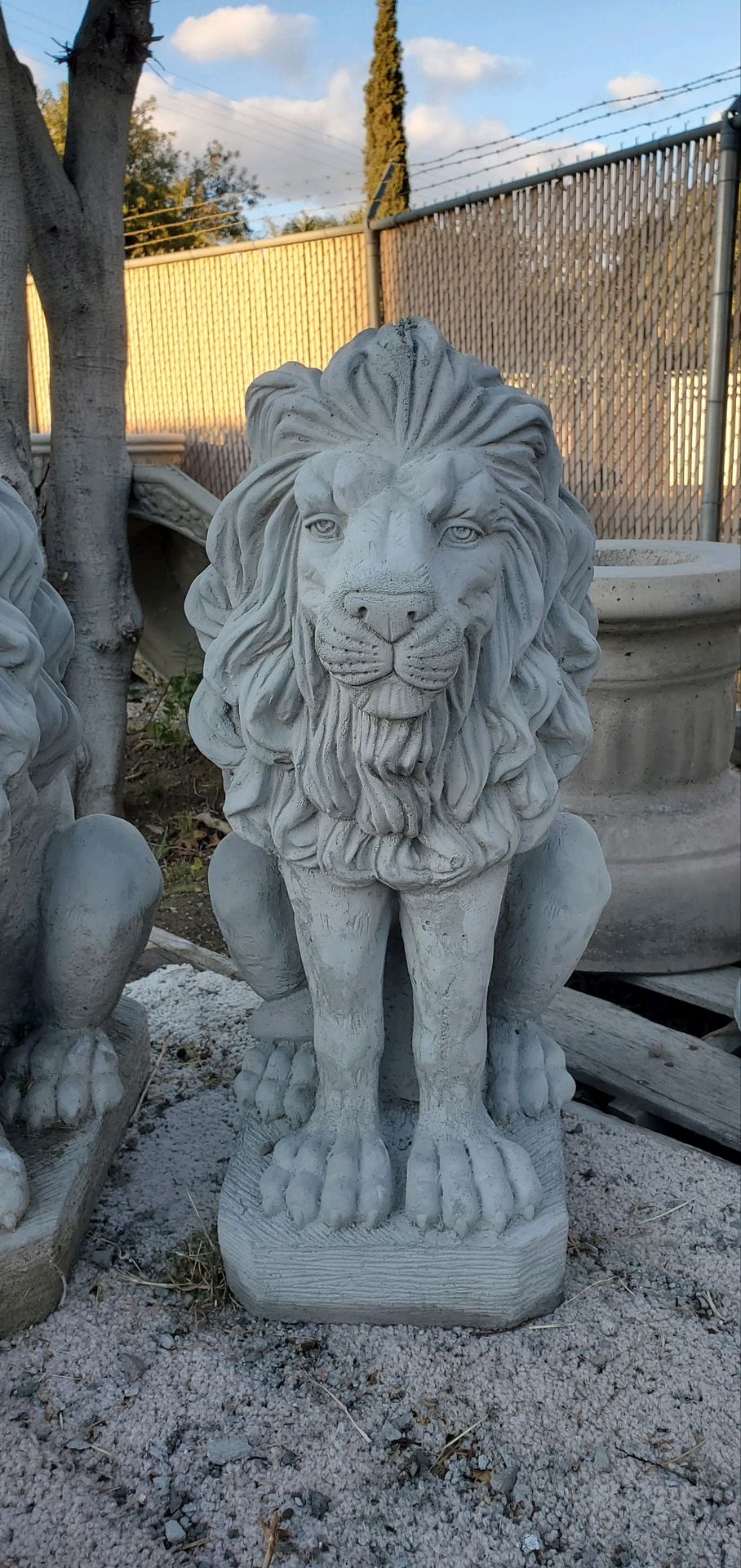 Concrete Lion Statue