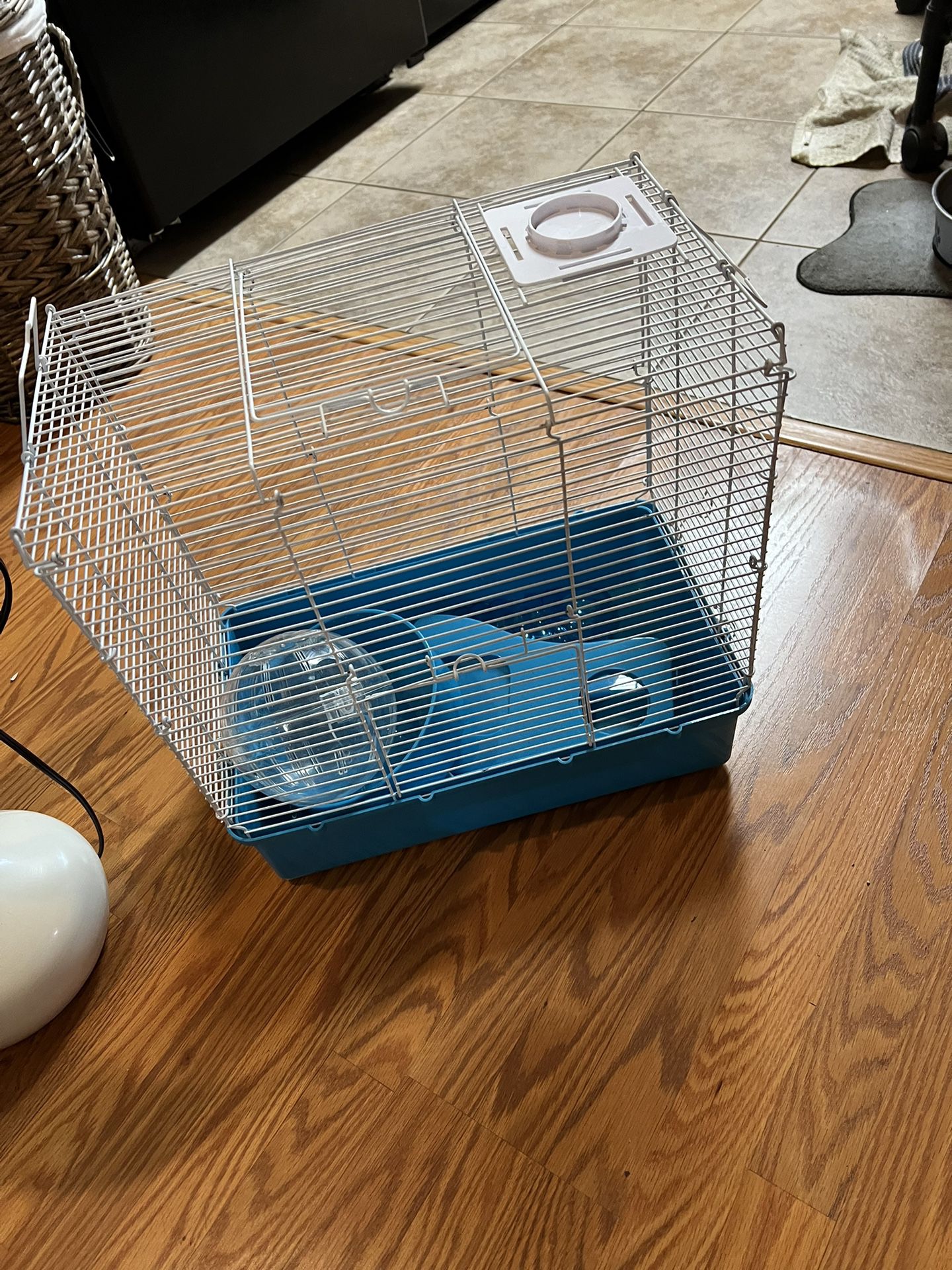 Small Animal Cage With Wheel And Few Accessories 
