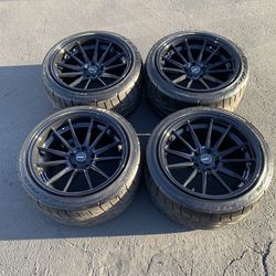 5x114.3 Cosmis R1 18”Wheels and Brand New 275/35/18 Falken Tires