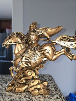 Guan Yu Statue on Horseback