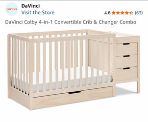 DaVinci Colby 4-in-1 Convertible Crib & Changer Combo