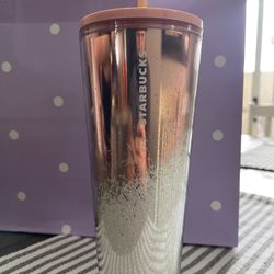 Starbucks 2019 Holiday Season Mirror Glitter Pink Cold Cup (24 OZ)
