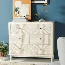 Two Anthropologie White Dressers 