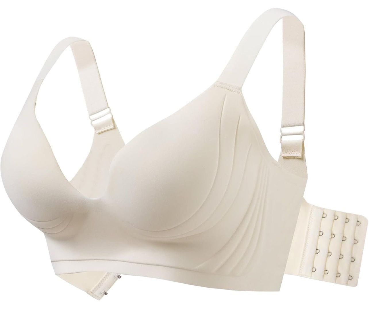 Women's Seamless Wireless Comfortable Bra, Wide Shoulder Support, Lightweight Pads, No Steel Ring