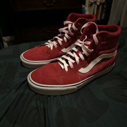 Red checkers vans