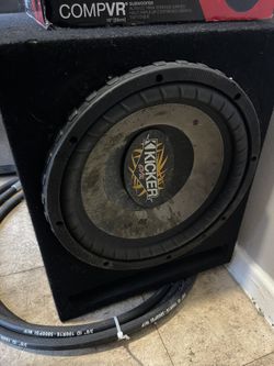 12” Kicker Subwoofer Ported Box