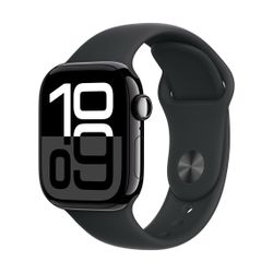 Apple Watch Series 10 GPS + Cellular, 42mm Jet Black