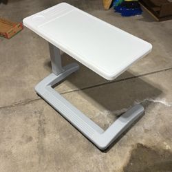 Over Bed and Hospital Tray Table On Wheels 