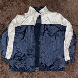 Men Blue Bomber/windbreaker Jacket 