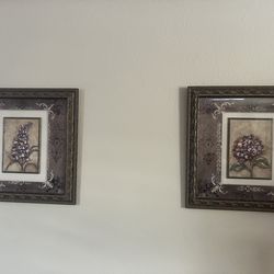 Floral Framed Art Set
