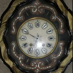 Antique Large French 1800's Wall Clock