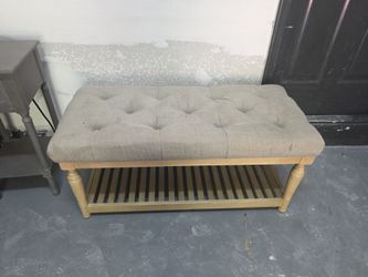 Bench with Wood Shelfwood
