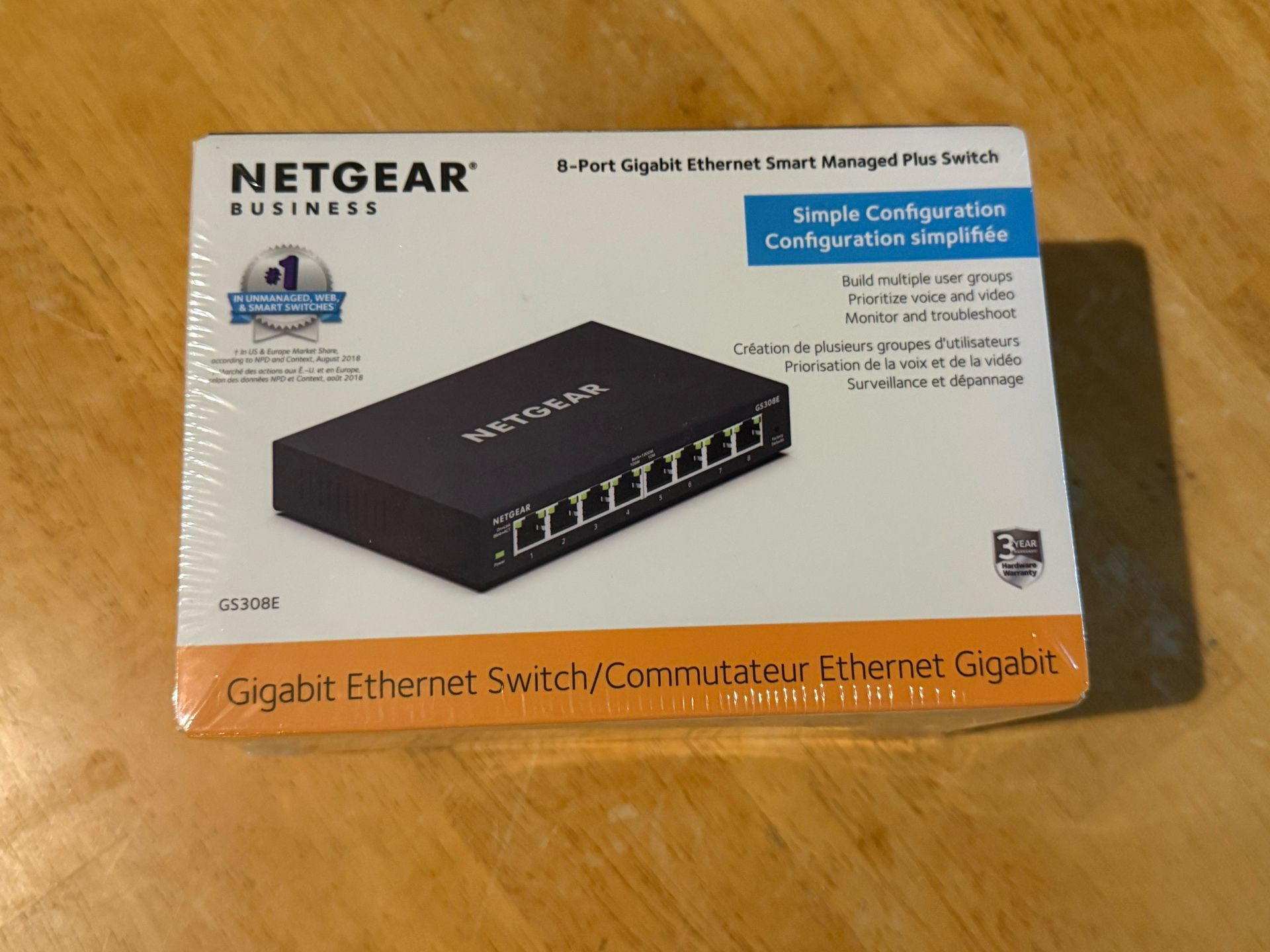 Netgear 8 Port Switch - New