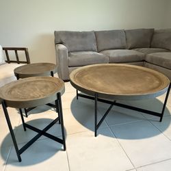 Modern Coffee Table + 2 End Tables – $500 for the Set