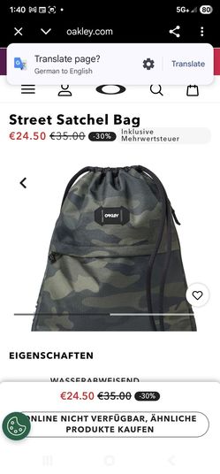 Son 2 bolsas Oakley camouflage casi nuevas las 2 $40 son impermeable