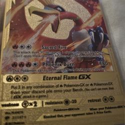 Gold Metal Custom Pokémon Card