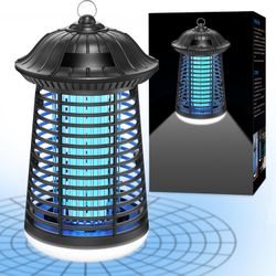 Bug Zapper Outdoor Indoor, 4200V Electric Mosquito Zapper Outdoor with LED Light, Electric Fly Zapper, Fly Traps, ABS Plastic, Plug in Mosquito Killer