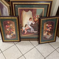 Home Interiors And Gifts Painting Set Of 3