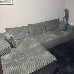 Gray Sectional Cloud Couch