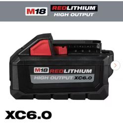 Milwaukee M18 18-Volt Lithium-Ion High Output Battery Pack 6.0Ah