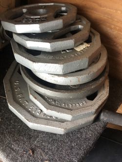 Plates And Dumbells For Weights 