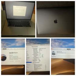 15 Inch MacBook Pro Touch Bar/Touch ID i9/1TBflash/16 GB Eam