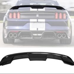 15-23 Ford Mustang GT500 Style Trunk Spoiler Wing Gloss Black