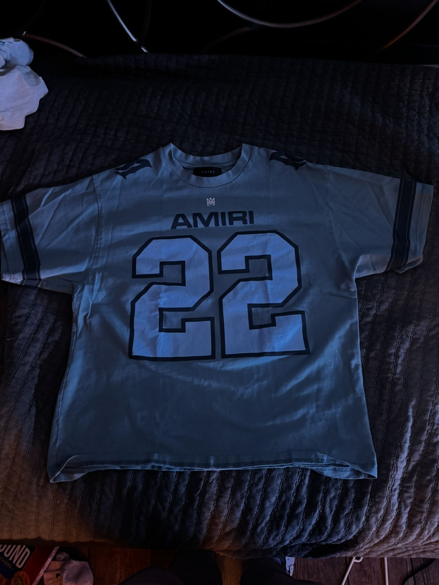 Amiri Skater T Shirt Jersey Blue