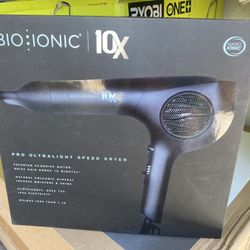 Bio Ionic 10x Pro Ultra Light Speed Dryer - Black Hair Dryer