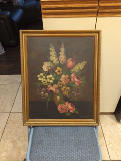 Vintage floral painting